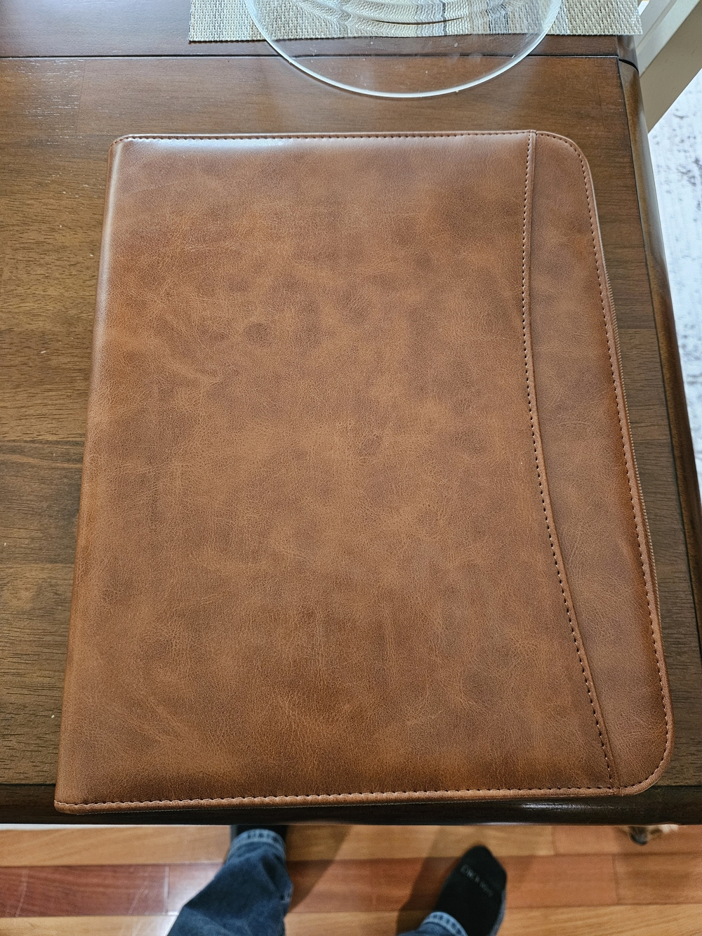 Leather Tablet Folio Case - Brown